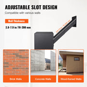 Through The Wall Drop Box, Heavy Duty Steel Through the Wall Mailbox with 2.8-7.9" 13" Combination Lock, V952-CQXBX13717IN9YIN4V0