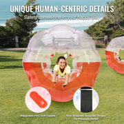 Inflatable Bumper Ball 1-Pack, 5FT/1.5M Body Sumo Zorb Balls for Teen & Adult, 0.8mm Thick PVC Human Hamster V952-CRKCQPPQZJ5Y74IFGV0