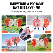 Inflatable Bumper Ball 1-Pack, 5FT/1.5M Body Sumo Zorb Balls for Teen & Adult, 0.8mm Thick PVC Human Hamster V952-CRKCQPPQZJ5Y74IFGV0