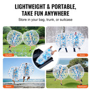 Inflatable Bumper Ball 1-Pack, 5FT/1.5M Body Sumo Zorb Balls for Teen & Adult, 0.8mm Thick PVC Human Hamster V952-CRKCQPPQZJ5YWXGIHV0