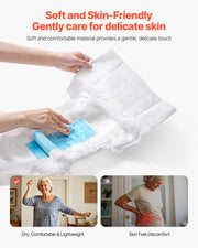 Adult Briefs with Adhesive Tabs Incontinence Briefs for Men Women L Size V952-CRZNKZNKPEML6RB4M001V0