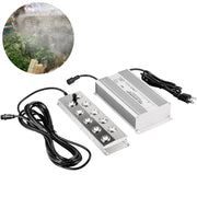 Mist Maker 10 Head Ultrasonic Mist Fogger with Waterproof Power Supply Ultrasonic Fogger Humidifier Stainless V952-CSBWHQ10TFS000001V3
