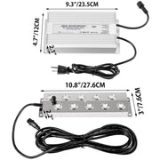 Mist Maker 10 Head Ultrasonic Mist Fogger with Waterproof Power Supply Ultrasonic Fogger Humidifier Stainless V952-CSBWHQ10TFS000001V3