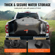 Portable Water Storage Bladder 264 Gal PVC Collapsible Water Tank Black V952-CSDHSPVCB100YFP48V0