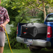 Portable Water Storage Bladder 264 Gal PVC Collapsible Water Tank Black V952-CSDHSPVCB100YFP48V0