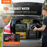 Portable Water Storage Bladder 29.9 Gal PVC Collapsible Water Tank Black V952-CSDHSPVCB113E9XVWV0