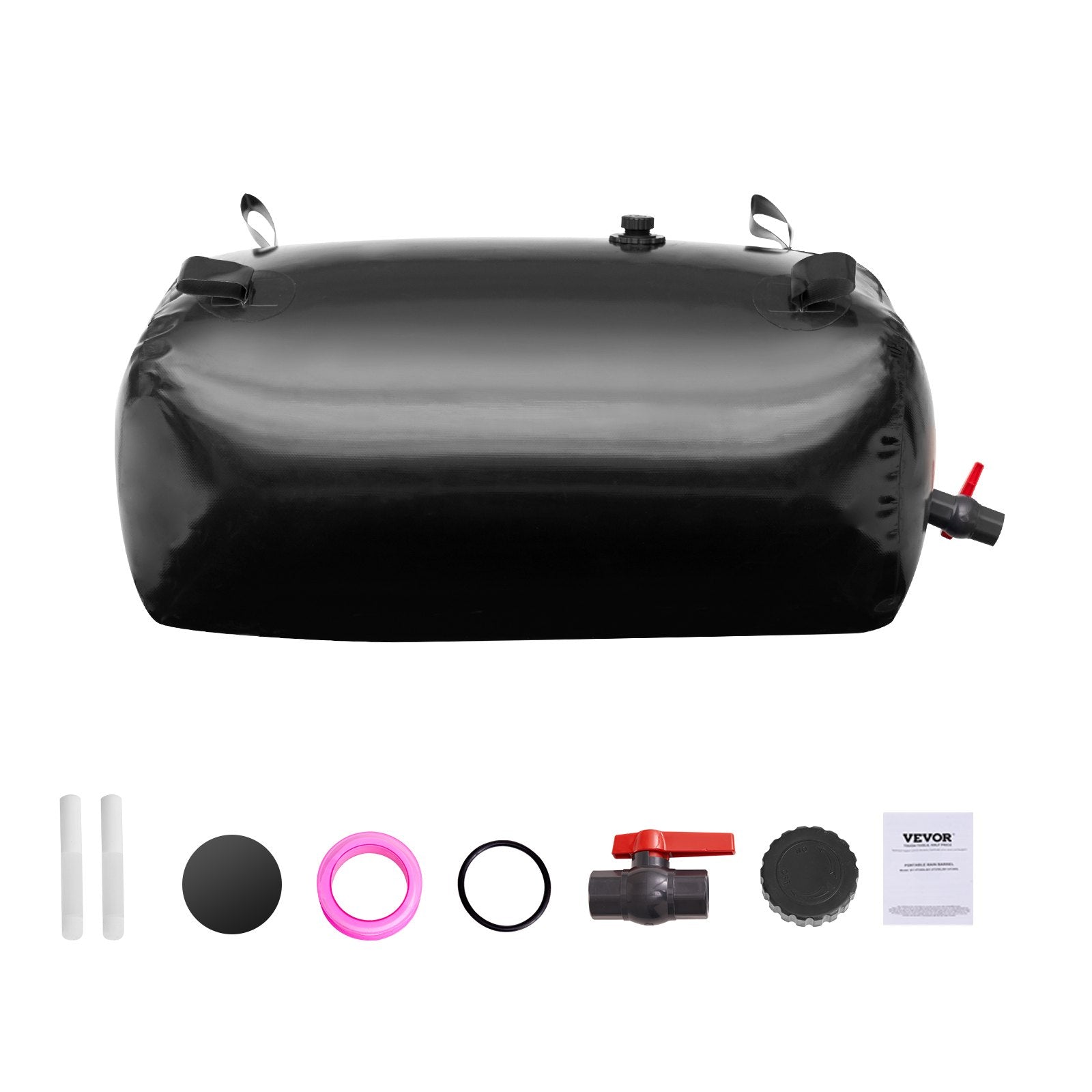 Portable Water Storage Bladder 29.9 Gal PVC Collapsible Water Tank Black V952-CSDHSPVCB113E9XVWV0
