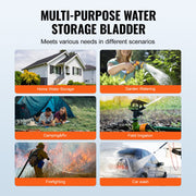 Portable Water Storage Bladder 540L PVC Collapsible Water Tank Black V952-CSDHSPVCB540DZKSQV0