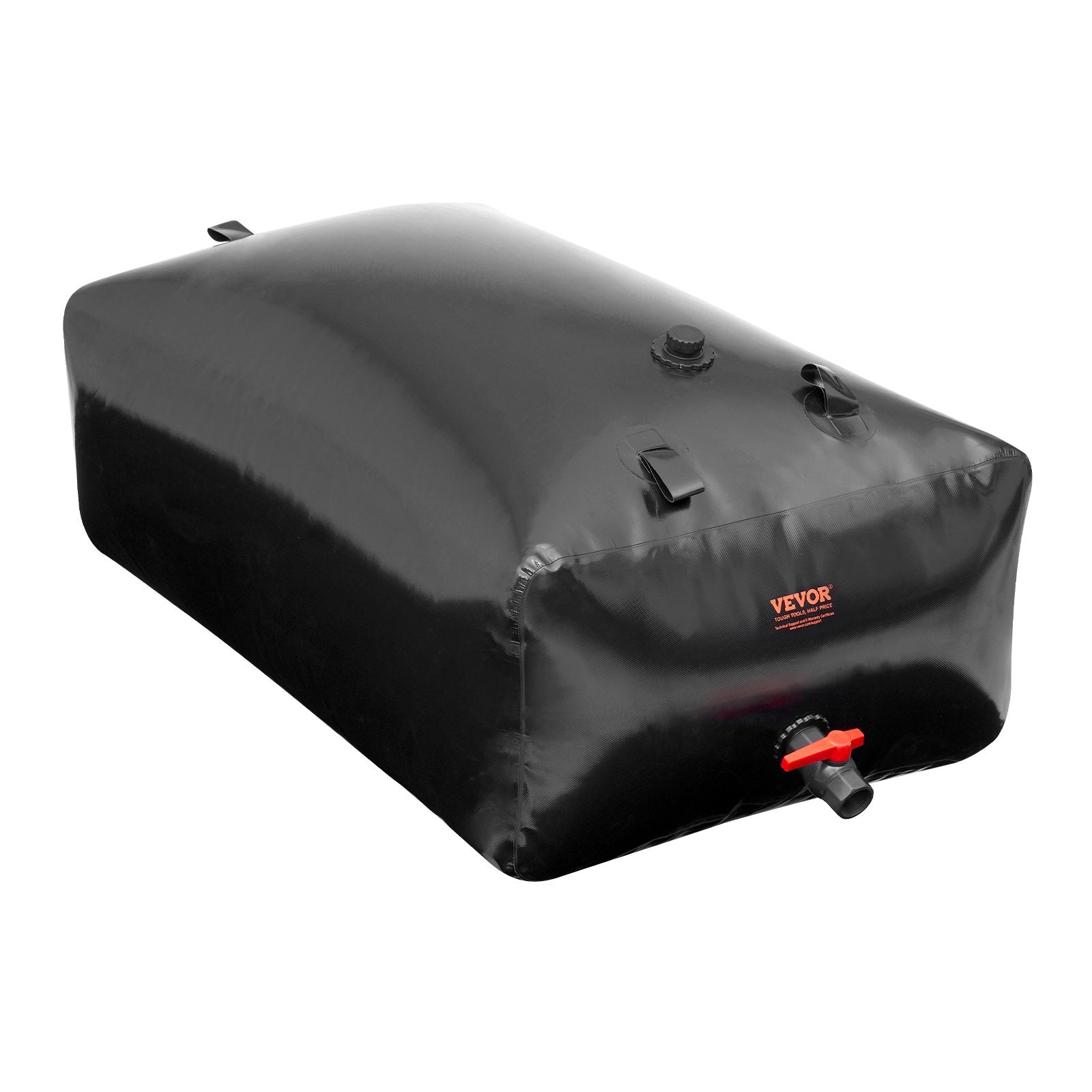 Portable Water Storage Bladder 540L PVC Collapsible Water Tank Black V952-CSDHSPVCB540DZKSQV0