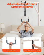 Trapeze Bar for Bed Mobility, Height-Adjustable Bed Trapeze with 2 Casters, 350LBS Weight Capacity Heavy Duty V952-CSDJLDXDJSJZTUI9AV0