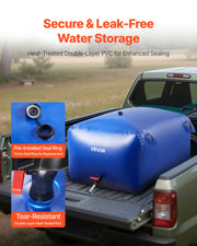 Water Storage Bladder 400L Large Capacity Water Bag, Portable & Collapsible Soft Waters Container, Leakproof V952-CSDLSPVC400L9HOR6001V0