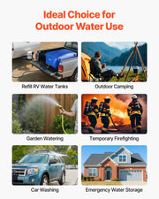 Water Storage Bladder 400L Large Capacity Water Bag, Portable & Collapsible Soft Waters Container, Leakproof V952-CSDLSPVC400L9HOR6001V0