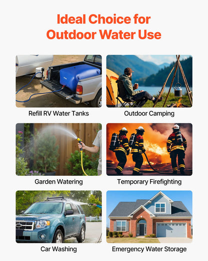 Water Storage Bladder 400L Large Capacity Water Bag, Portable & Collapsible Soft Waters Container, Leakproof V952-CSDLSPVC400L9HOR6001V0