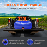 Portable Water Storage Bladder 87 Gal 1000D PVC Collapsible Water Tank V952-CSDLSPVCB330UZUZHV0