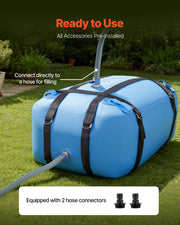 Water Storage Bladder, 132L Large Capacity TPU Soft Water Bag, Portable & Collapsible Water Storage V952-CSDLSTPU132LYW8X8001V0