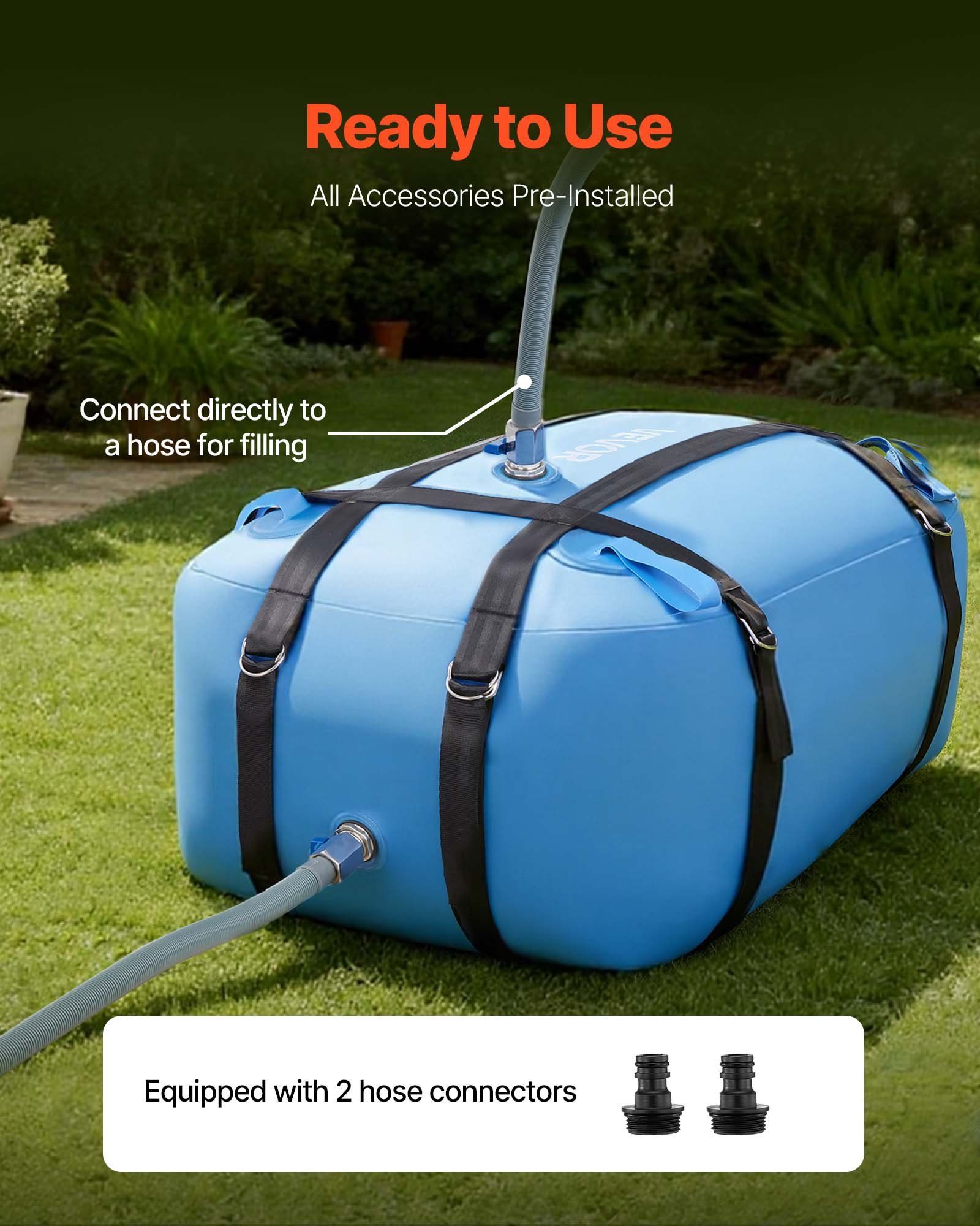 Water Storage Bladder, 132L Large Capacity TPU Soft Water Bag, Portable & Collapsible Water Storage V952-CSDLSTPU132LYW8X8001V0