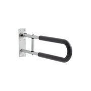 Toilet Safety Rail, 60.5 cm U-Shaped Handicap Grab Bar, Foldable Senior Safety Pole, Flip Up Toilet Grab Bars V952-CSFSWZTKFZ24OTR5FV0
