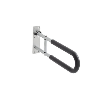 Toilet Safety Rail, 60.5 cm U-Shaped Handicap Grab Bar, Foldable Senior Safety Pole, Flip Up Toilet Grab Bars V952-CSFSWZTKFZ24OTR5FV0
