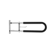 Toilet Safety Rail, 76.5 cm U-Shaped Handicap Grab Bar, Foldable Senior Safety Pole, Flip Up Toilet Grab Bars V952-CSFSWZTKFZ305ODGSV0