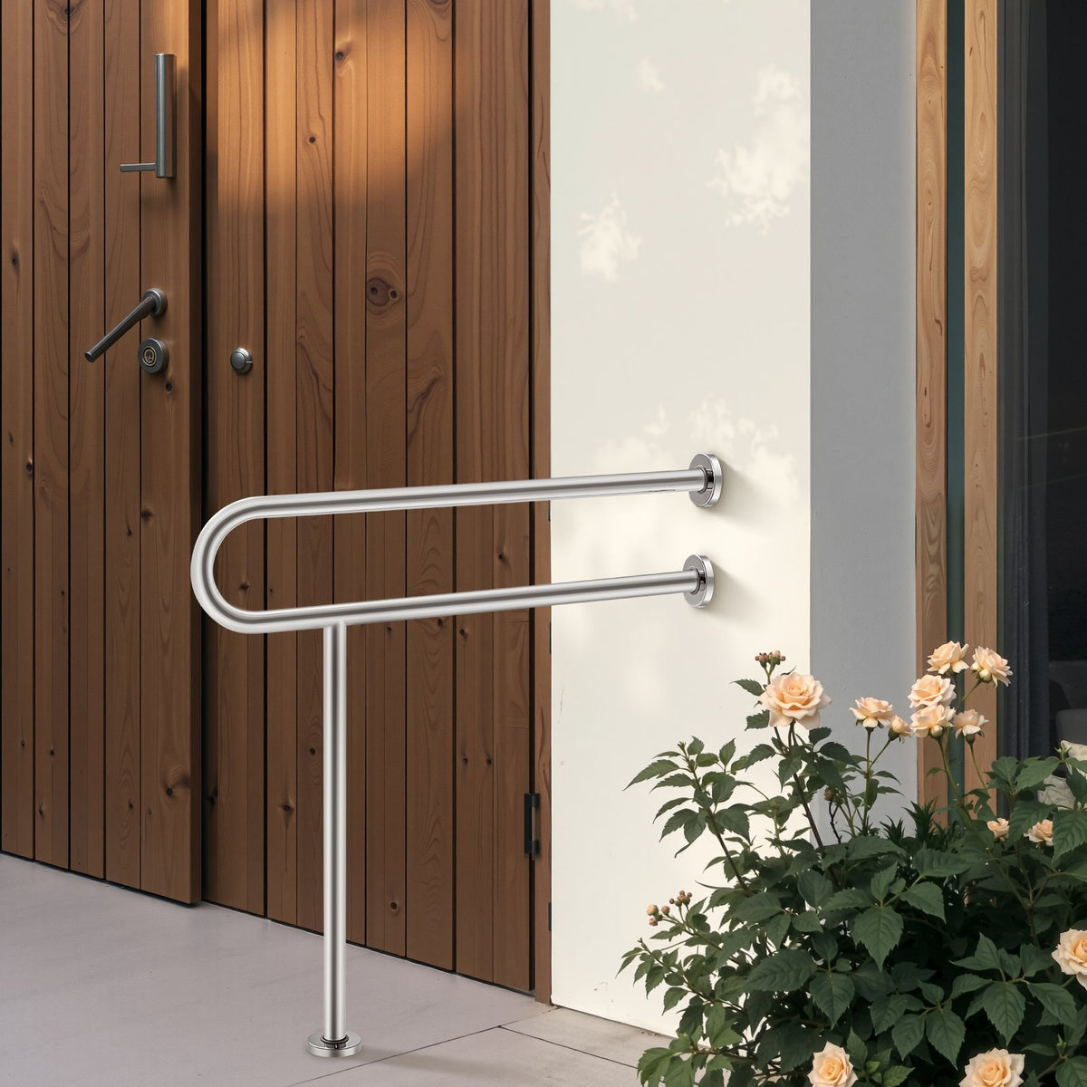 Toilet Safety Rail, 80 cm U-Shaped Handicap Grab Bar, 304 Stainless Steel Senior Safety Pole, Toilet Grab V952-CSFSYZTBKFZ3JJ2VOV0
