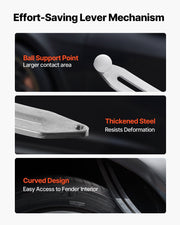 Dent Puller Kit, Paintless Car Dent Removal Tool, Auto Fender Damage Repair Puller Lifter with Curved Rod, V952-CSLBGJDJT12J5FC5E001V0