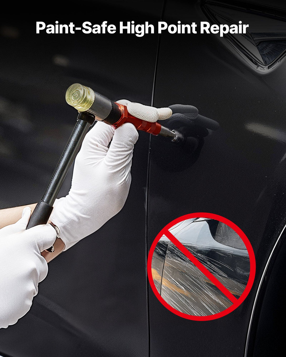 Dent Puller Kit, Paintless Car Dent Removal Tool, Auto Fender Damage Repair Puller Lifter with Curved Rod, V952-CSLBGJDJT12J5FC5E001V0