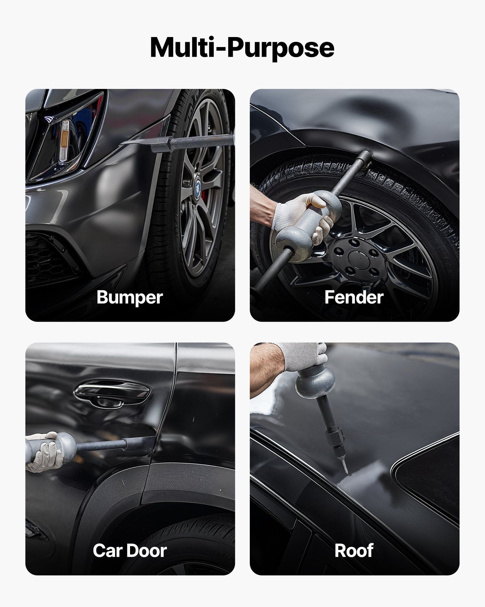 Dent Puller Kit, 4.54 kg 13-in-1 Slide Hammer Dent Removal Kit, Heavy-Duty Auto Body Truck Repair Automotive V952-CSLBGJDJT13J21TPQ001V0