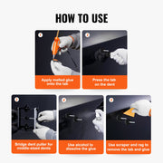 25 PCS Dent Removal Kit, Auto Body Paintless Dent Removal Tools Kit with Bridge Puller, Puller Tabs, Hot Melt V952-CSLBGJDJTQS25TXSQV3