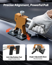 Dent Puller Kit, 61 PCS Paintless Dent Removal Kit with Golden Lifter, Slide Hammer T-Bar, Glue Gun, Auto V952-CSLBGJLJT107U5034001V3