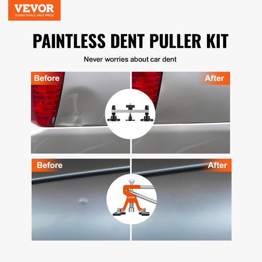 56 PCS Dent Removal Kit, Paintless Dent Repair Kit with Golden Lifter, Bridge Puller, Car Dent Puller with V952-CSLBGJLJTJT56QGIOV3