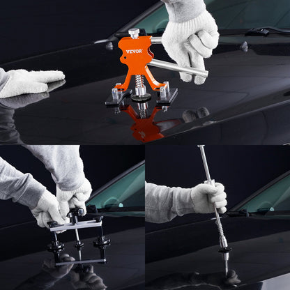 69 PCS Dent Repair Kit, Auto Car Body Paintless Dent Removal Tool Kit, Golden Lifter, Bridge Puller, Slide V952-CSLBGJSJTJT69QVHUV3