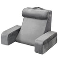 Reading Pillow, Backrest Support Pillow with Arm and 3 Pockets, Large Size Bed Pillow with Removable Headrest V952-CSYDZHS00000R36OL001V0