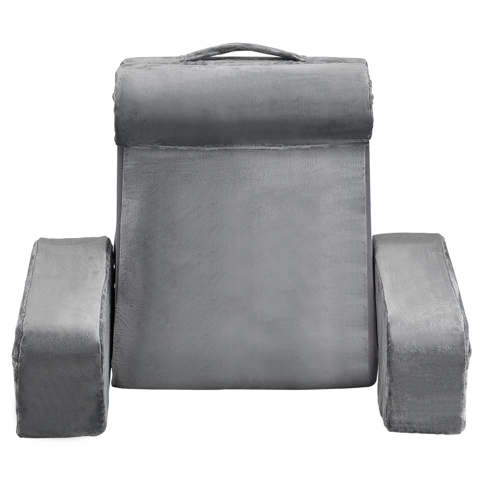 Reading Pillow, Backrest Support Pillow with Arm and 3 Pockets, Large Size Bed Pillow with Removable Headrest V952-CSYDZHS00000R36OL001V0