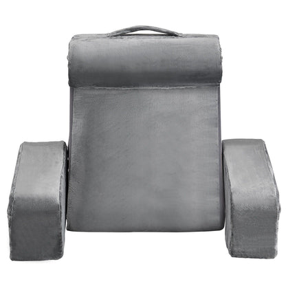 Reading Pillow, Backrest Support Pillow with Arm and 3 Pockets, Large Size Bed Pillow with Removable Headrest V952-CSYDZHS00000R36OL001V0