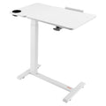 Overbed Table, Mobile Bed Side Table with Flip Desktop and 4 Hidden Wheels, Height & Angle Adjustable Rolling V952-CSZGXDZZCSFZ3O0N9001V0