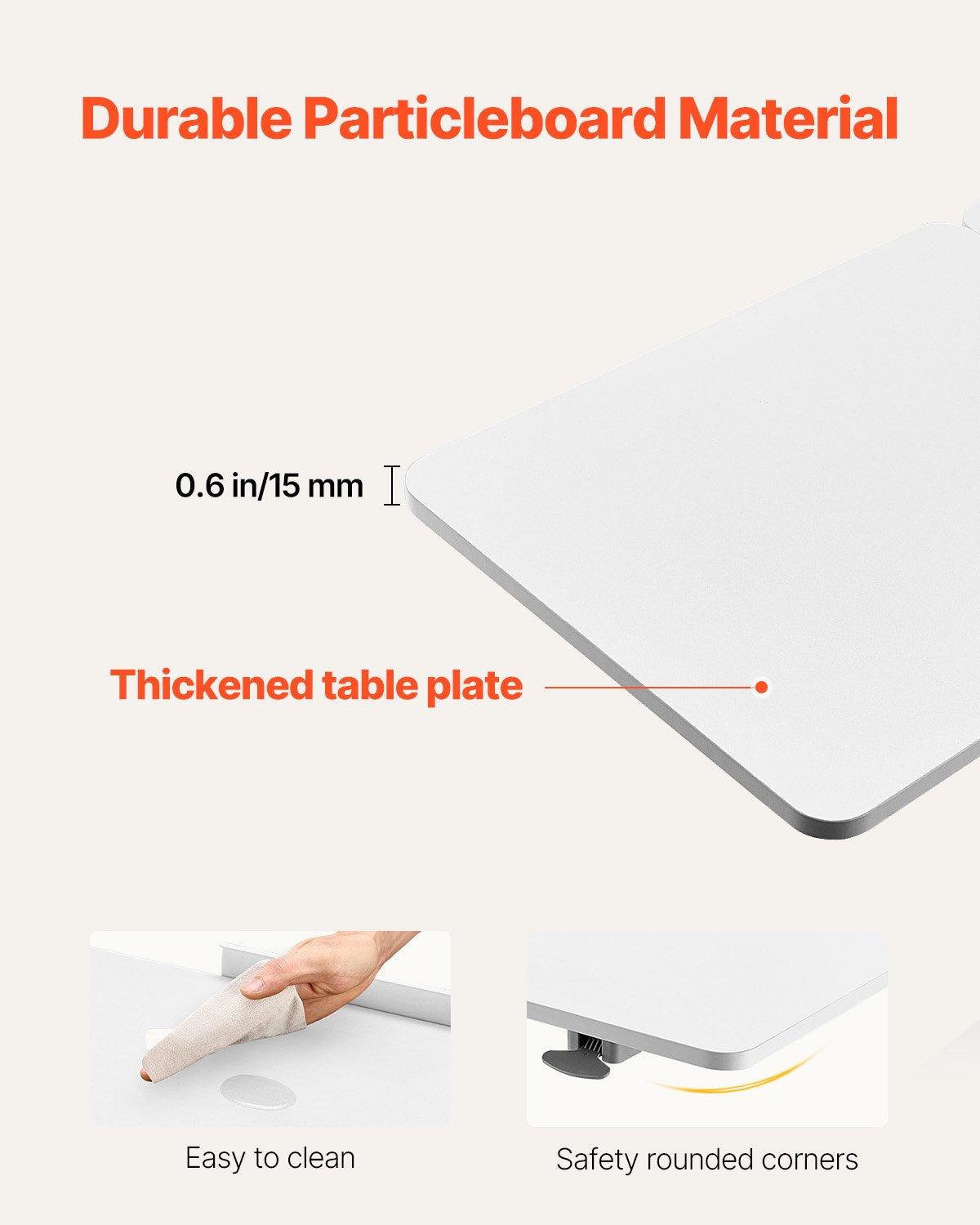 Overbed Table, Mobile Bed Side Table with Flip Desktop and 4 Hidden Wheels, Height & Angle Adjustable Rolling V952-CSZGXDZZCSFZ3O0N9001V0