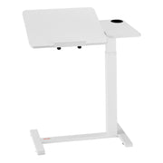 Overbed Table, Mobile Bed Side Table with Flip Desktop and 4 Hidden Wheels, Height & Angle Adjustable Rolling V952-CSZGXDZZCSFZ3O0N9001V0