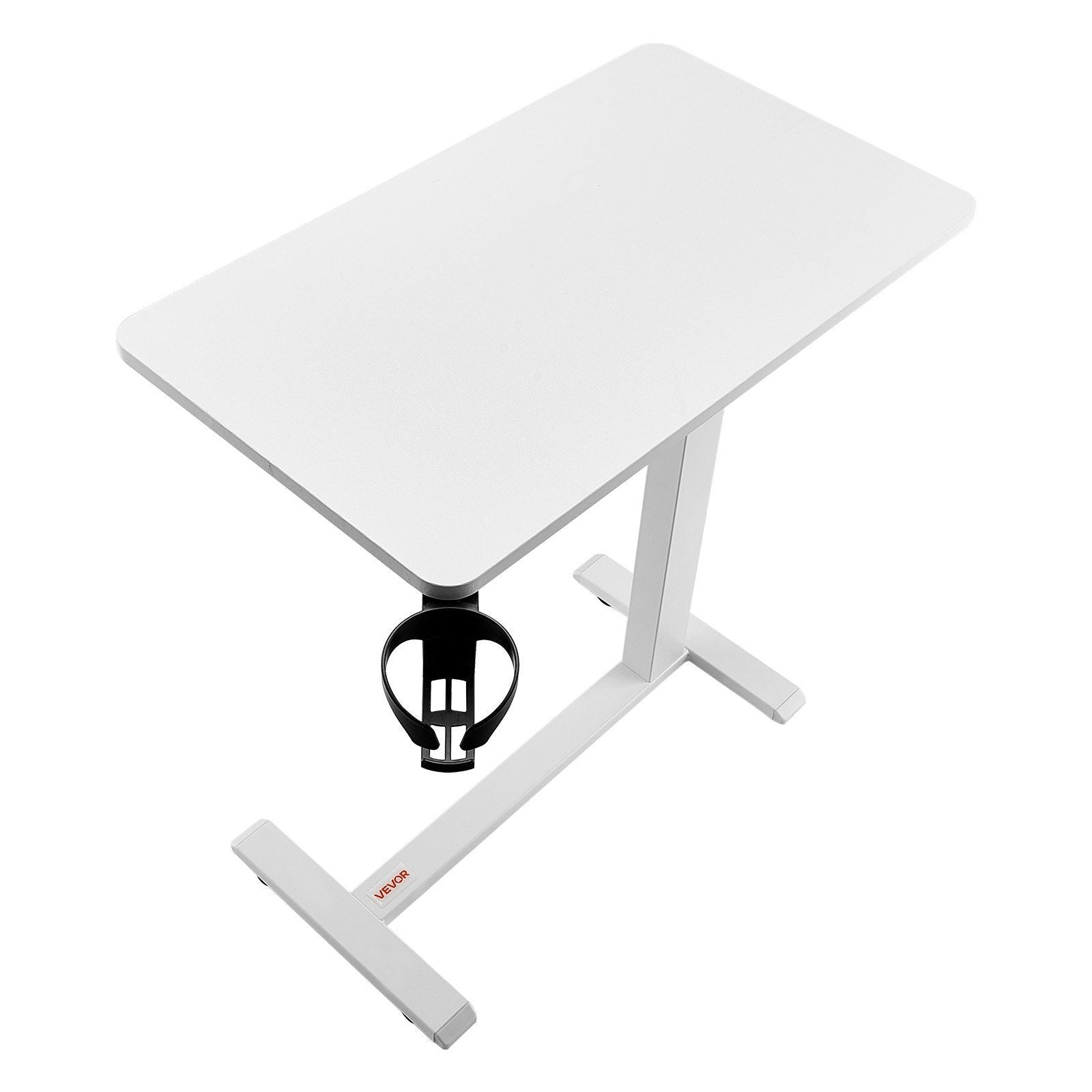Overbed Table, Mobile Bed Side Table with 4 Hidden Wheels, Height Adjustable Rolling Laptop Desk with Cup V952-CSZGXDZZCSPBL8D3V001V0