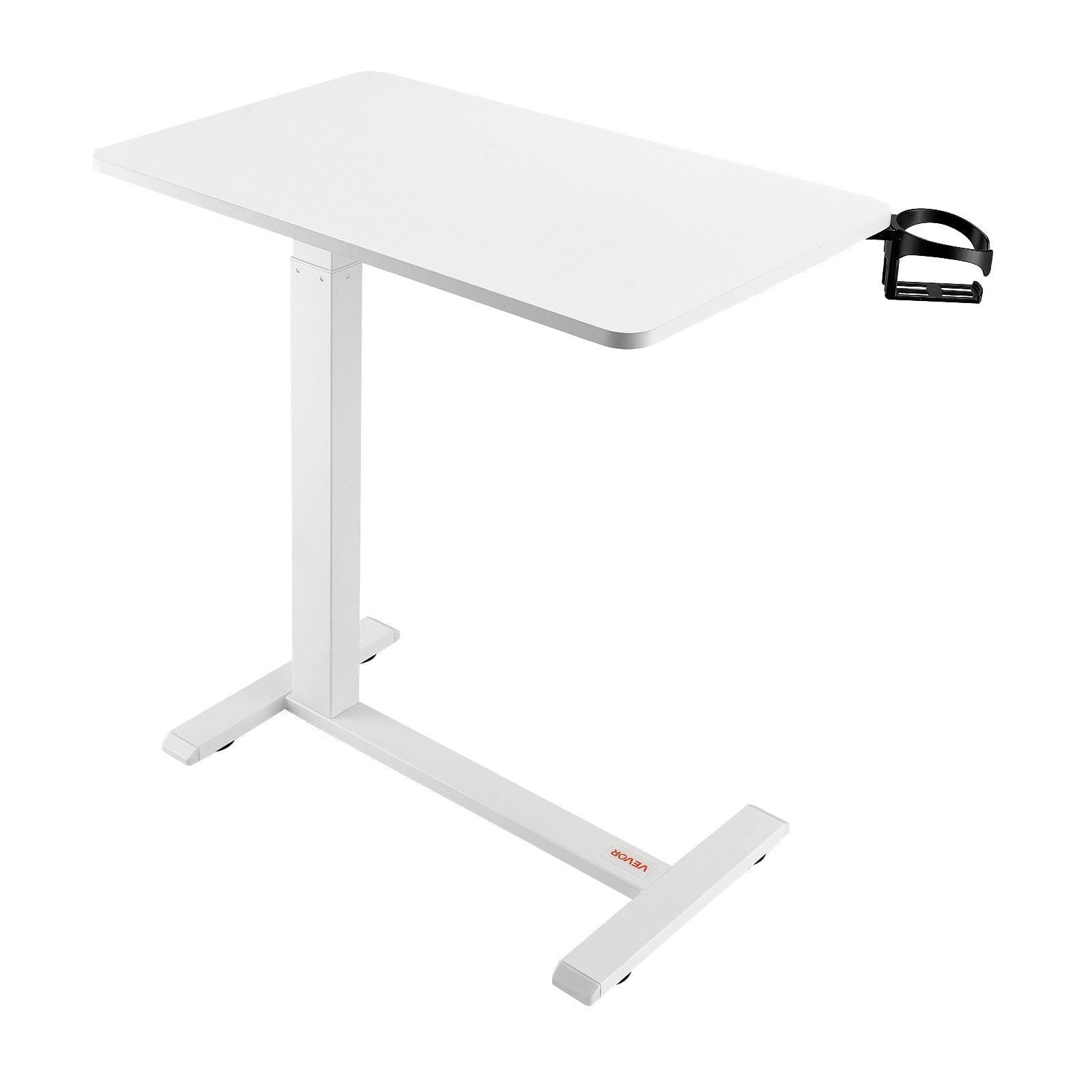 Overbed Table, Mobile Bed Side Table with 4 Hidden Wheels, Height Adjustable Rolling Laptop Desk with Cup V952-CSZGXDZZCSPBL8D3V001V0
