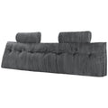 Headboard Pillow, King Size Wedge Headboard Pillow with 2 Side Pockets and 2 Headrests, Bed Wedge Pillow with V952-CTBZKINGCCHS803KE001V0