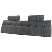 Headboard Pillow, King Size Wedge Headboard Pillow with 2 Side Pockets and 2 Headrests, Bed Wedge Pillow with V952-CTBZKINGCCHS803KE001V0