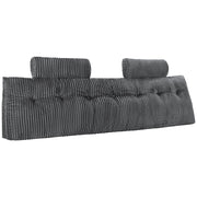 Headboard Pillow, King Size Wedge Headboard Pillow with 2 Side Pockets and 2 Headrests, Bed Wedge Pillow with V952-CTBZKINGCCHS803KE001V0