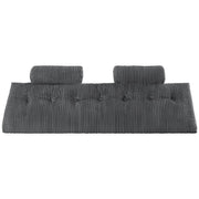 Headboard Pillow, King Size Wedge Headboard Pillow with 2 Side Pockets and 2 Headrests, Bed Wedge Pillow with V952-CTBZKINGCCHS803KE001V0