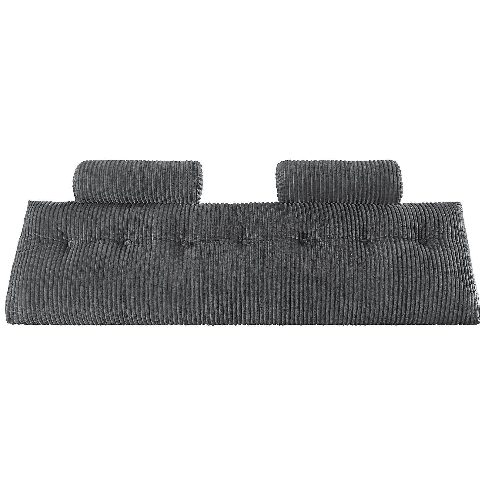 Headboard Pillow, King Size Wedge Headboard Pillow with 2 Side Pockets and 2 Headrests, Bed Wedge Pillow with V952-CTBZKINGCCHS803KE001V0