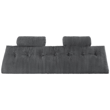 Headboard Pillow, King Size Wedge Headboard Pillow with 2 Side Pockets and 2 Headrests, Bed Wedge Pillow with V952-CTBZKINGCCHS803KE001V0