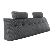 Headboard Pillow, King Size Wedge Headboard Pillow with 2 Side Pockets and 2 Headrests, Bed Wedge Pillow with V952-CTBZKINGCCHS803KE001V0