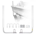 Boat Trailer Guide, 1016mm Adjustable Design Trailer Guide Poles, 2PCS High-Hardness Steel Trailer Guide-Ons, V952-CTCDGDLX40YC6JV7GV0