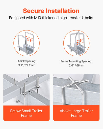 Boat Trailer Guide, 1016mm Adjustable Design Trailer Guide Poles, 2PCS High-Hardness Steel Trailer Guide-Ons, V952-CTCDGDLX40YC6JV7GV0