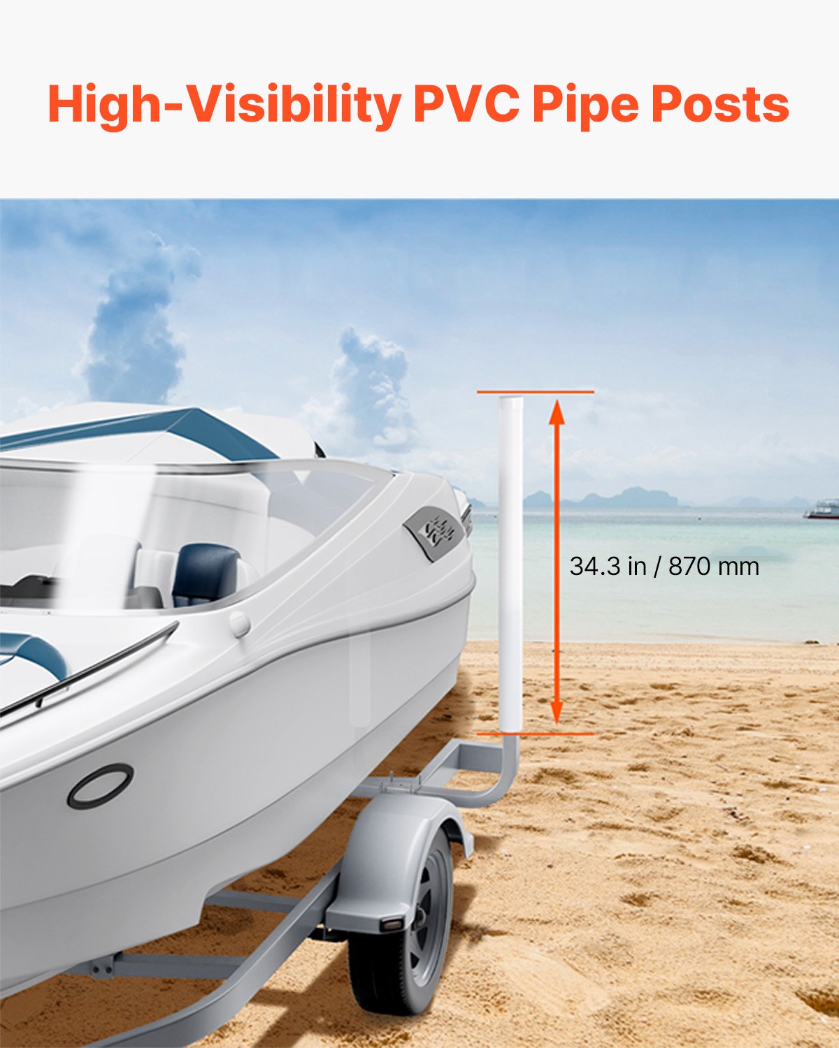Boat Trailer Guide, 1016mm Adjustable Design Trailer Guide Poles, 2PCS High-Hardness Steel Trailer Guide-Ons, V952-CTCDGDLX40YC6JV7GV0