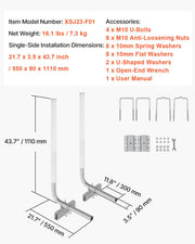 Boat Trailer Guide, 1016mm Adjustable Design Trailer Guide Poles, 2PCS High-Hardness Steel Trailer Guide-Ons, V952-CTCDGDLX40YC6JV7GV0